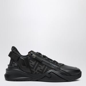 Fendi Fendi Flow Black Leather Sneaker Men